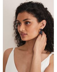 Phase Eight - 's Round Stone Drop Earring - Lyst