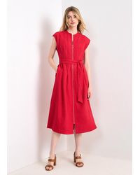Phase Eight - Elvira Textured Seamed Detail Dress - Lyst