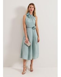 Phase Eight - Senita Floral Detail Midi Dress - Lyst
