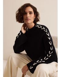 Phase Eight - Leia Stitch Sleeve Detail Jumper - Lyst