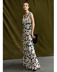 Phase Eight - Eva Floral Ruffle Printed Maxi Dress - Lyst