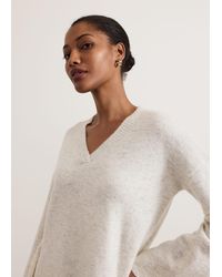 Phase Eight - Olivia V Neck Alpaca Jumper - Lyst