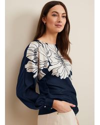 Phase Eight - Alora Floral Woven Front Top - Lyst