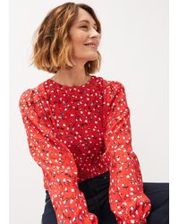 Phase Eight - 's Alexandra Ditsy Floral Print Blouse - Lyst
