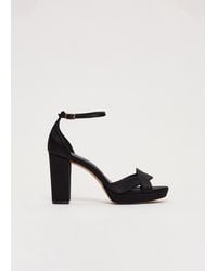 Phase Eight - Satin Twist Front Platform Sandal - Lyst