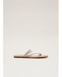Phase Eight - Sparkle Strappy Flat Sandal - Lyst
