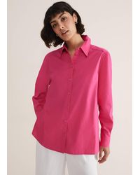 Phase Eight - 's Pink Cotton Shirt - Lyst