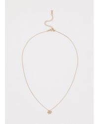 Phase Eight - Delicate Bow Charm Necklace - Lyst
