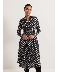Phase Eight - Caitlin Printed Mesh Dress - Lyst