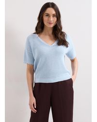 Phase Eight - Amira Scallop Edge Textured Jumper - Lyst