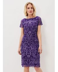 Phase Eight - Nessa Embroidered Midi Dress - Lyst