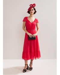 Phase Eight - Jen V Neck Midi Dress - Lyst