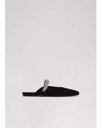 Phase Eight - Velvet Sparkle Flat Mule - Lyst