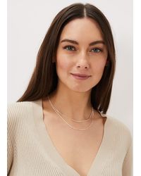 Phase Eight - 's Delicate Two Layer Short Necklace - Lyst