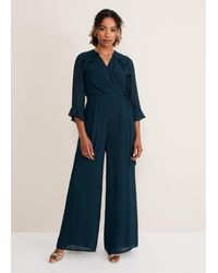 Phase Eight - Hattie Wrap Wide Leg Jumpsuit - Lyst