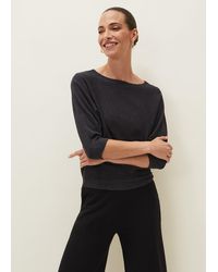 Phase Eight - Cristine Batwing Fine Knit Jumper - Lyst