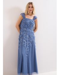 Phase Eight - Petite Azera Beaded Midi Dress - Lyst