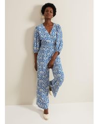 Phase Eight - 's Amy Print V Neck Jumpsuit - Lyst