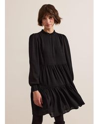 Phase Eight - Shreya Check Swing Mini Dress - Lyst
