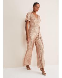 Phase Eight - Alessandra Sequin Jumpsuit - Lyst