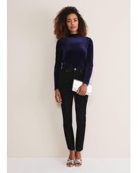 Phase Eight - Jaimie Flocked Jeans - Lyst
