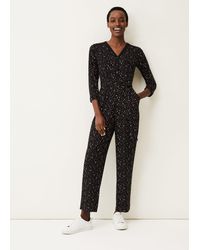 Phase Eight - Anglia Ditsy Print Jersey Jumpsuit - Lyst