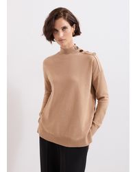 Phase Eight - Holly Button Jumper - Lyst
