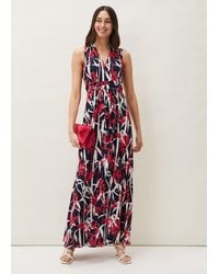 Phase Eight - 's Ellen Palm Print Jersey Maxi Dress - Lyst