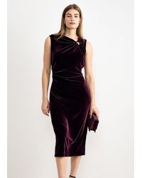 Phase Eight - Bella Velvet Ruched Mini Dress - Lyst