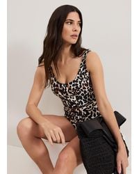 Phase Eight - Leopard Print Swimsuit - Lyst