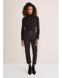 Phase Eight - Ramona Leopard Print Straight Leg Jean - Lyst
