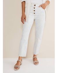 Phase Eight - 's Cordelia Floral Straight Leg Jeans - Lyst