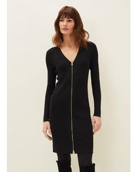 Phase Eight - 's Milla Multiway Zip Ribbed Tunic Dress - Lyst