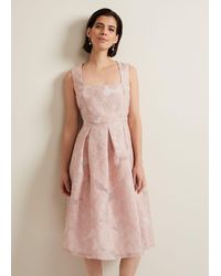 Phase Eight - Jacesta Jacquard Fit And Flare Dress - Lyst