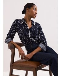 Phase Eight - Rita Spot Print Shirt - Lyst