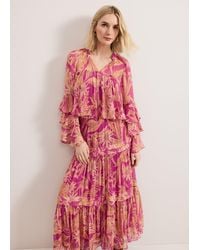 Phase Eight - Annalisia Tiered Floral Blouse - Lyst