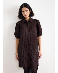 Phase Eight - Yasmine Textured Puff Sleeves Mini Dress - Lyst