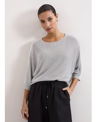 Phase Eight - Cristine Batwing Metallic Knitted Jumper - Lyst