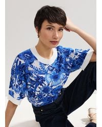 Phase Eight - Lizzy Printed Knit Jumper - Lyst