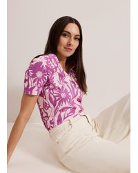 Phase Eight - Alice V Neck Floral Print Top - Lyst