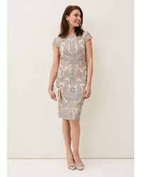 Phase Eight - Genevieve Tapework Lace Dress - Lyst
