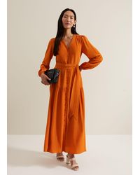 Phase Eight - Tori Button Through Maxi Dress - Lyst