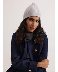 Phase Eight - Ribbed Beany Hat - Lyst