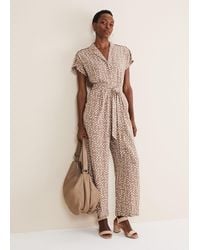 Phase Eight - Paige Abstract Wide Leg Jumpsuit - Lyst