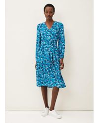 Phase Eight - 's Sophia Midi Printed Dress - Lyst