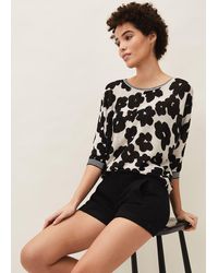 Phase Eight - 's Alma Floral Knit Jumper - Lyst