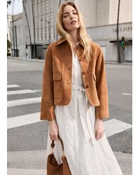 Phase Eight - Indira Suede Jacket - Lyst