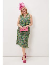 Phase Eight - Heidi Printed Plisse Co-Ord Skirt - Lyst