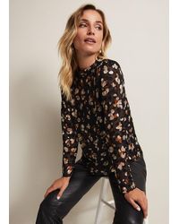 Phase Eight - 's Jacey Leopard Spot Blouse - Lyst