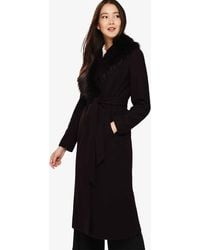 Phase Eight - Fergie Faux Fur Collar Coat - Lyst